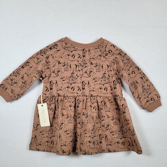 Rylee Cru Baby Girls Sweater Dress Tank Size 3-6mos Brown Patterned Neutral Lot - Picture 8 of 9